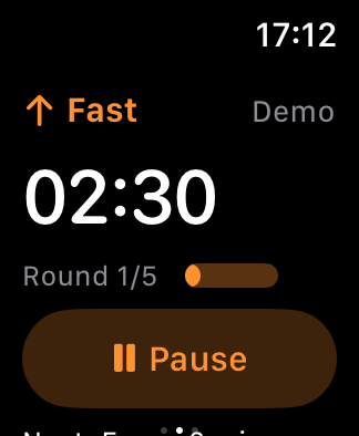 Sokuho demo: fast-paced section, 02:30 remaining, round 1 of 5.