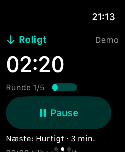 Sokuho viser nedtællingen til det lette interval.
