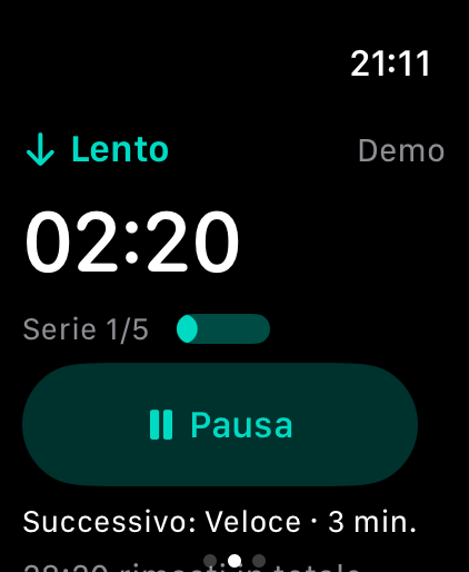 Sokuho mostra il conto alla rovescia per l’intervallo leggero.