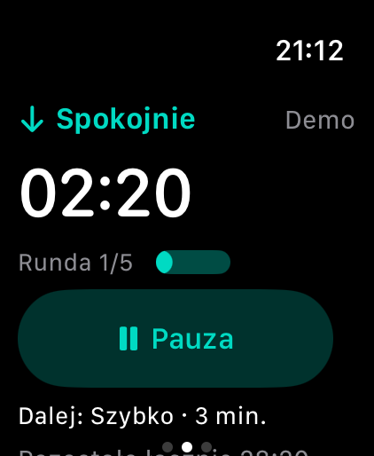 Sokuho pokazuje odliczanie do łatwego interwału.