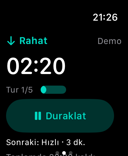 Sokuho, hafif aralığın geri sayımını gösterir.